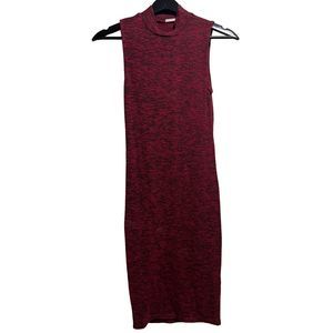 😊 5 FOR 15 😊 Super Soft Heathered Red and Black Midi Dress by Heart & Hips